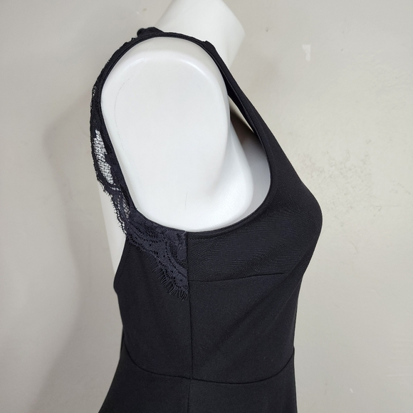 NWT Lulu's Need You Close Black Lace Backless Skater Dress Size Medium - Picture 10 of 16